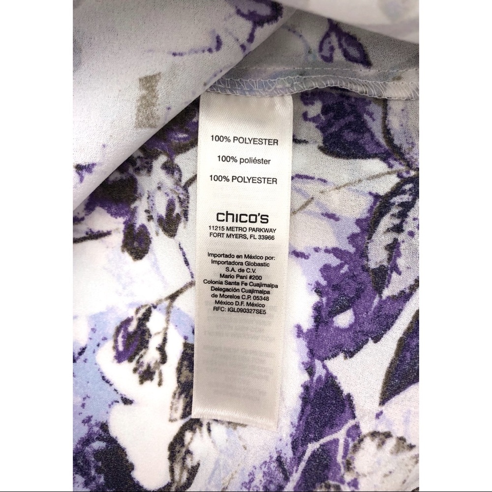 Chico’s Multicolor Floral Print Blouse - Picture 12 of 14